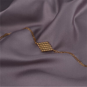 18K Gold Plated Double Layer Bracelets with Different Charms